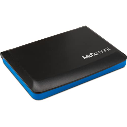 MaxMark وسادة طوابع ماكس مارك الكبيرة الزرقاء - 2-3/4" × 4-1/4" - وسادة مصنوعة من الفelt عالية الجودة - Image 2