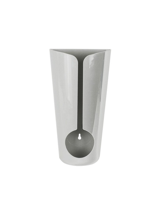 Spectrum Wall Mount or Adhesive Grocery Bag Organizer, Under Sink Plastic Grocery Bag Storage & Trash Bag Organization, Light Gray - Image 2