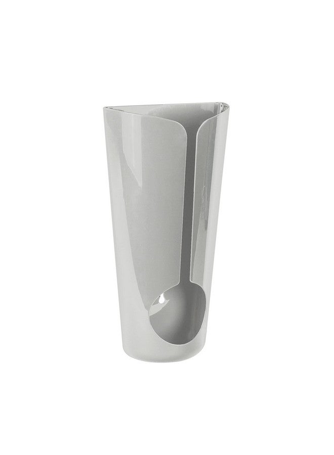 Spectrum Wall Mount or Adhesive Grocery Bag Organizer, Under Sink Plastic Grocery Bag Storage & Trash Bag Organization, Light Gray - Image 1