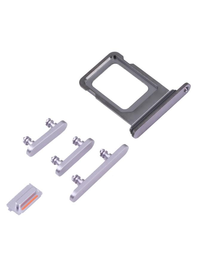 إيروريكس حامل بطاقة SIM + حامل بطاقة SIM + مفاتيح جانبية لهاتف iPhone 14 Pro (أرجواني) - Image 2