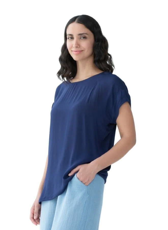 هايليز Navy Blue Casual Top