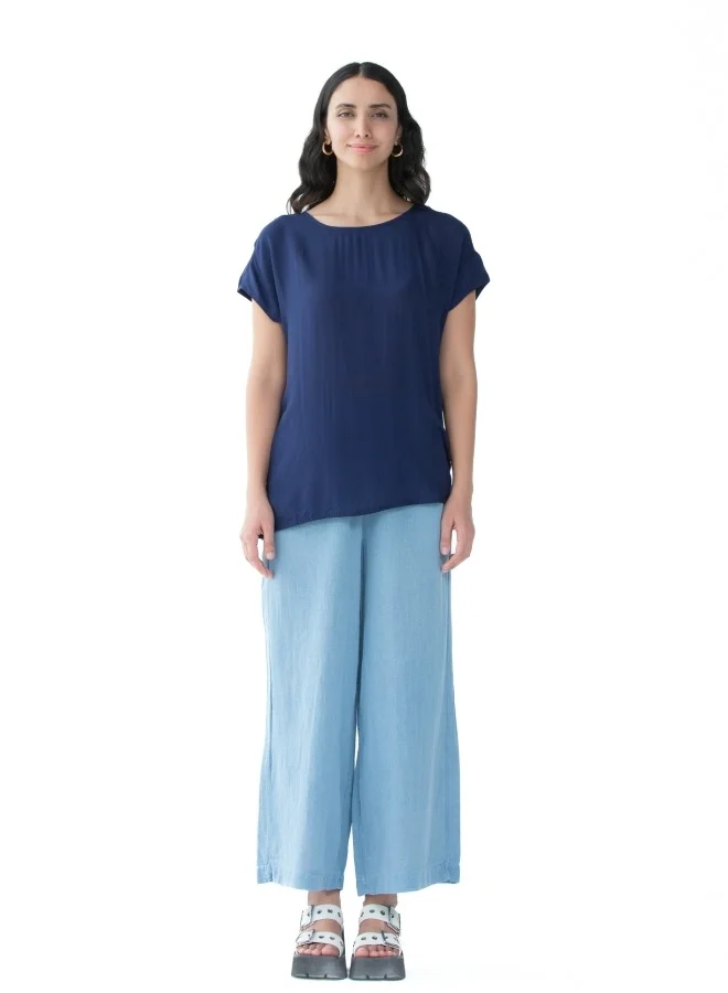 هايليز Navy Blue Casual Top