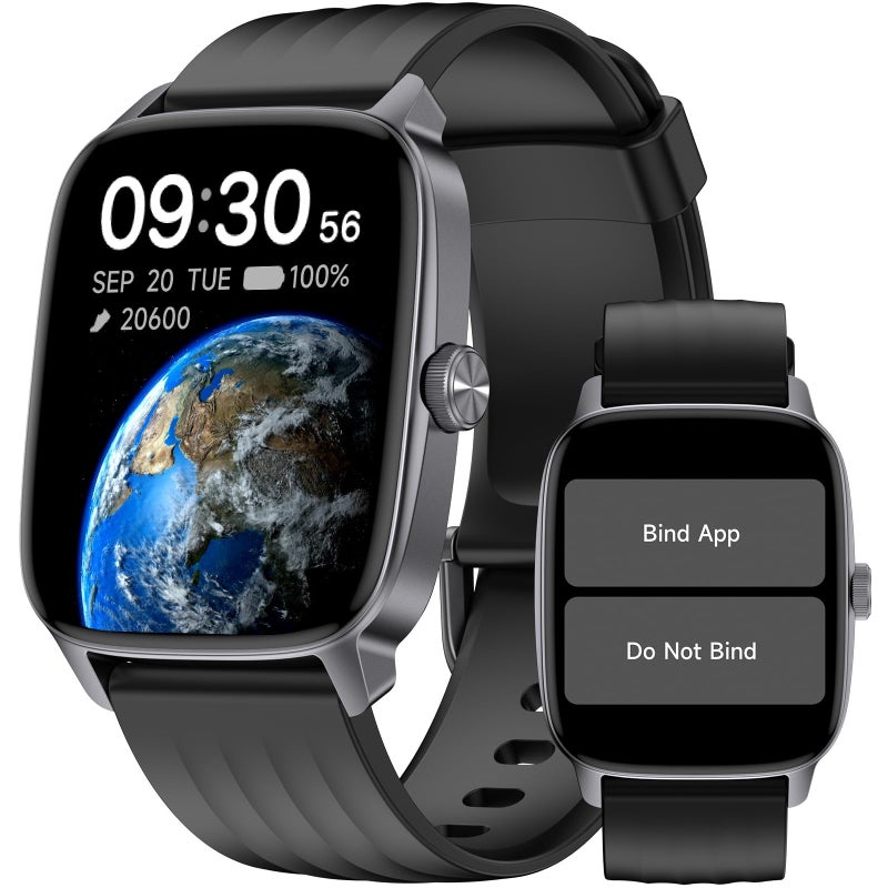 DAVIKO Pedometer Watch Senior Friendly No App/Phone Required, Waterproof Fitness Tracker Watch with Step Counter Calories/Sleep Tracker for Walking Running for Men Women - Image 1