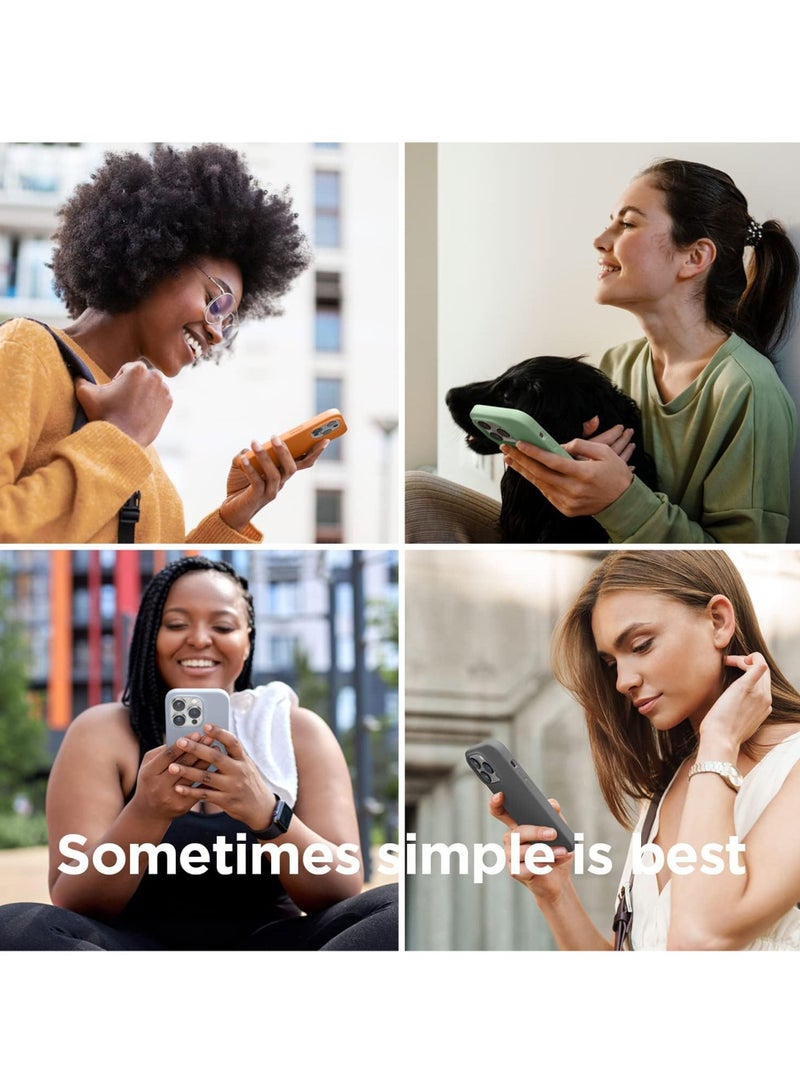 Rock Pow Liquid Silicone Case Compatible with iPhone 15 Pro Case 6.1  Premium Silicone Full Body Protection - 4 Layer Shockproof Phone Cover Anti-Scratch Soft Microfiber Lining - Image 3