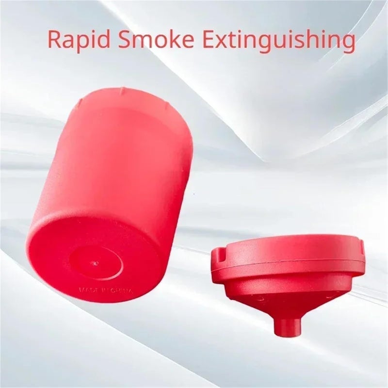1pc Portable Smokeless Ashtray - Auto Ashtray For Car - Hourglass Design - PP Plastic - 8x6x10.5 Cm(Black) - Image 3