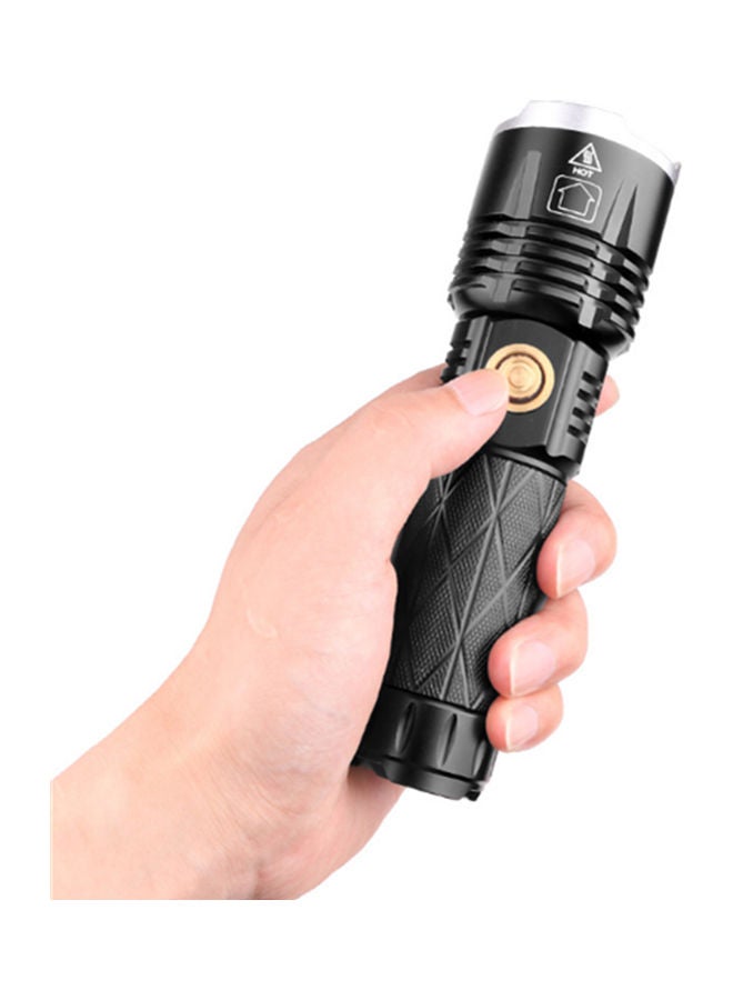 Type-C Charge Telescopic Zoom Multi-Function Flashlight Black 16x4.8x3.8cm - Image 2