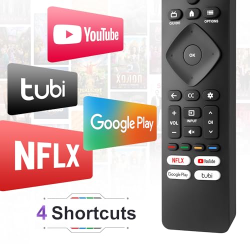 LOUTOC Replacement for Philips-Smart-TV-Remote-Control, Universal Smart Remote for Philips Android/Google TV - Image 4