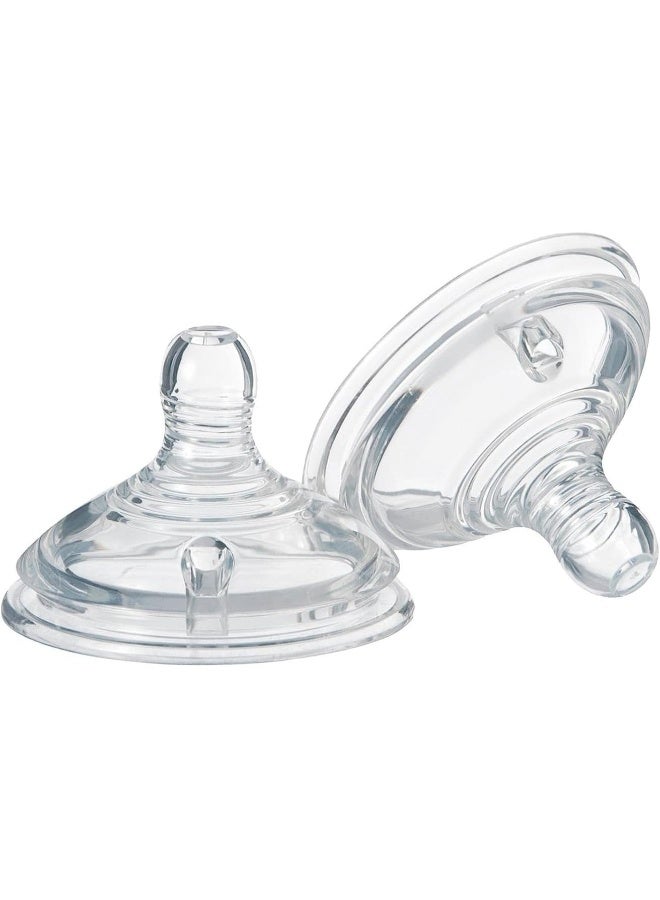Tommee Tippee UK Tommee Tippee - Closer To Nature Medium Flow Teats - Pack of 2