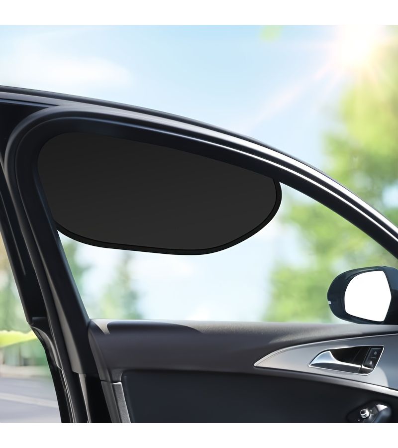 2 Pcs Newly Upgraded Car Sun Visors Heat Insulation Cooling Static Cling Film Side Window Sunshades - Image 5