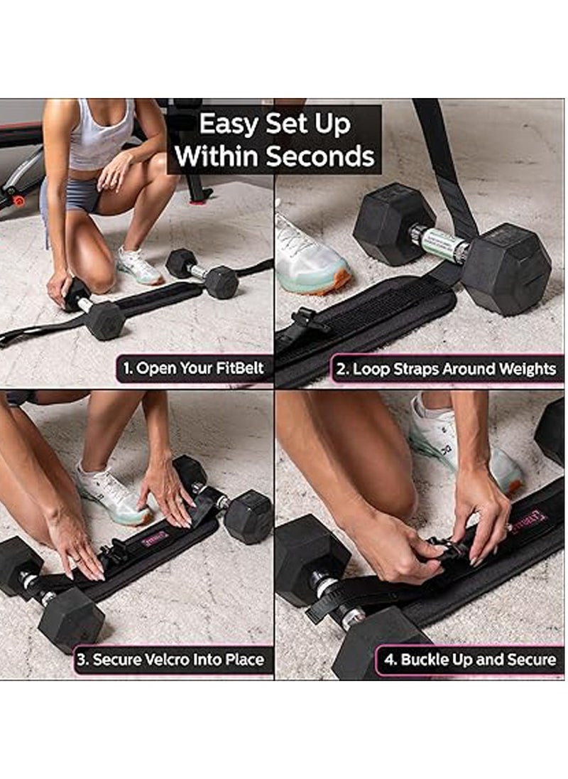 Generic - Exercise Hip Thrust Belt - Glute Trainer for Home Workouts with Extra Padding - Fully Adjustable Hip Thrust Belt for Dumbbells - Booty Builder, Glute Workout Equipment - Image 1