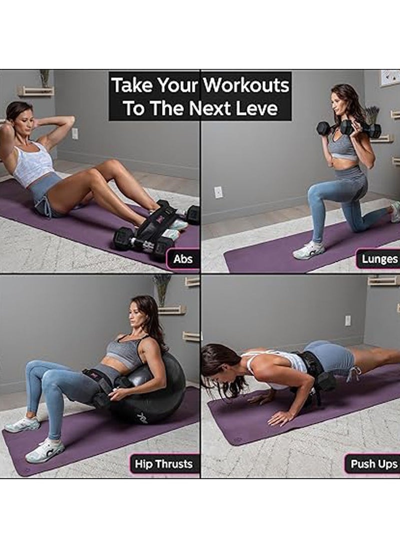Generic - Exercise Hip Thrust Belt - Glute Trainer for Home Workouts with Extra Padding - Fully Adjustable Hip Thrust Belt for Dumbbells - Booty Builder, Glute Workout Equipment - Image 1