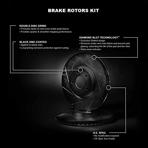 R1 Concepts Front Brakes and Rotors Kit |Brake Disc| Brake Rotors|fits 1986-1992 Jeep Cherokee, Comanche, Wagoneer - Image 4