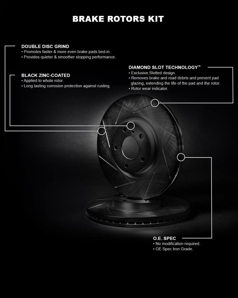 R1 Concepts Front Brakes and Rotors Kit |Brake Disc| Brake Rotors|fits 1986-1992 Jeep Cherokee, Comanche, Wagoneer - Image 5