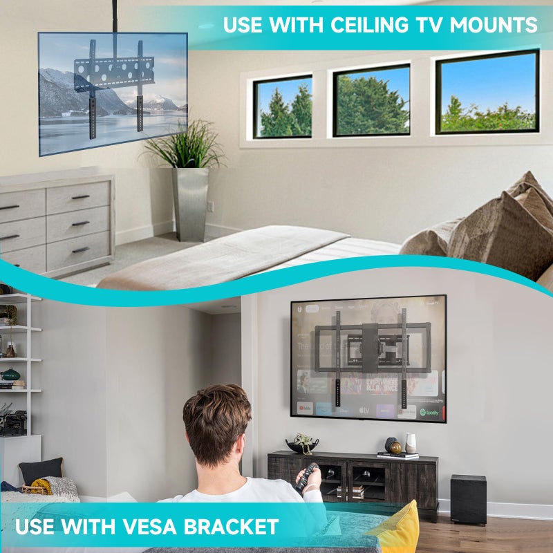Gadgetzan TV Mount Extension Bracket Kit,TV Mount Extender Designed for Low Vesa Pattern TVâ€™s,Steel Wall Mount Extension Bracket Plate- 2 Pcs - Image 3