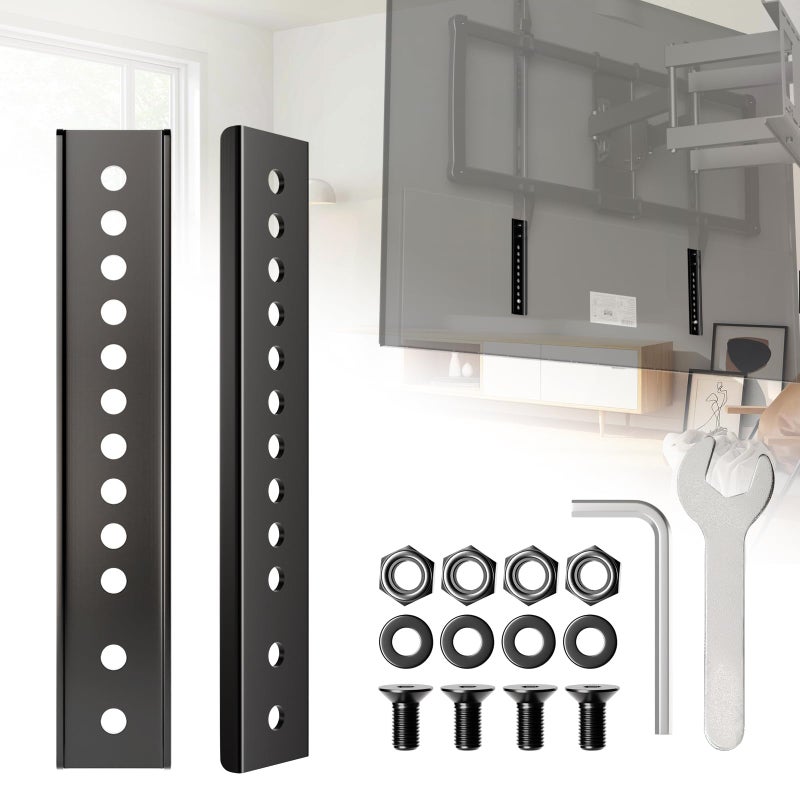 Gadgetzan TV Mount Extension Bracket Kit,TV Mount Extender Designed for Low Vesa Pattern TVâ€™s,Steel Wall Mount Extension Bracket Plate- 2 Pcs - Image 1