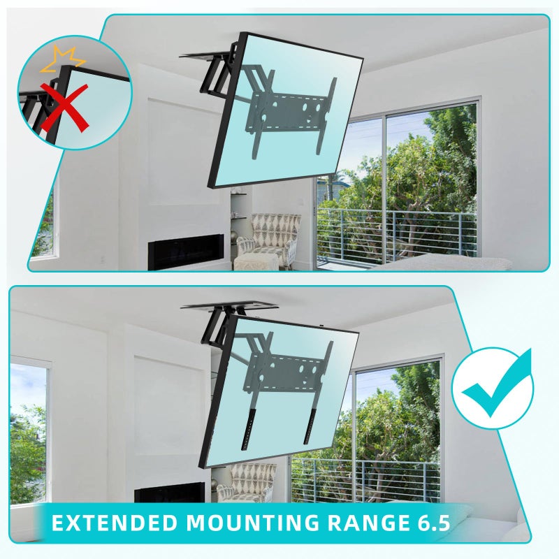 Gadgetzan TV Mount Extension Bracket Kit,TV Mount Extender Designed for Low Vesa Pattern TVâ€™s,Steel Wall Mount Extension Bracket Plate- 2 Pcs - Image 5