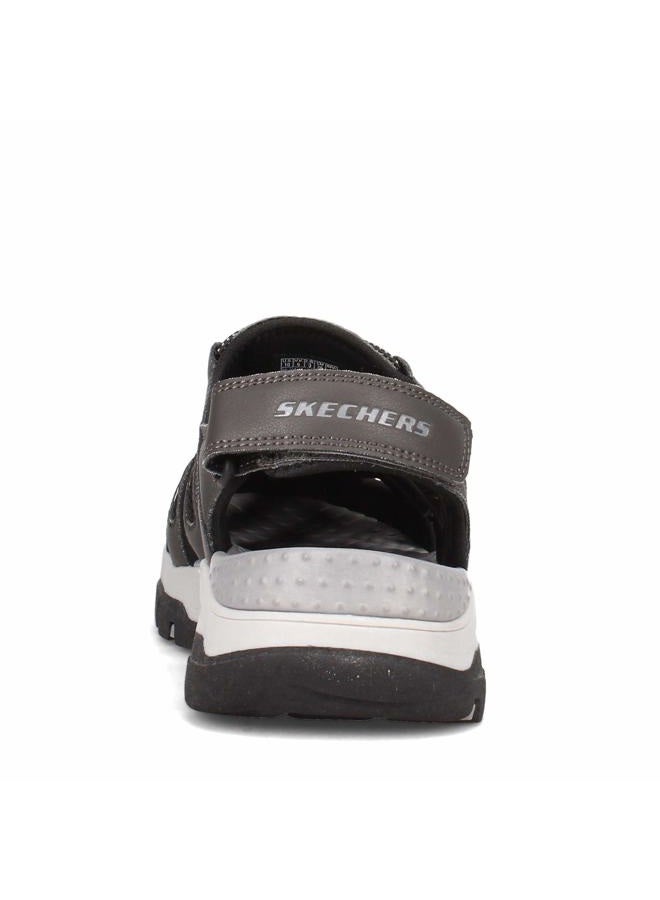 SKECHERS Men's Tresmen Garo Sandals Fisherman, Gray, 39.5 EU - Image 5
