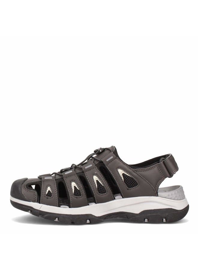 SKECHERS Men's Tresmen Garo Sandals Fisherman, Gray, 39.5 EU - Image 4