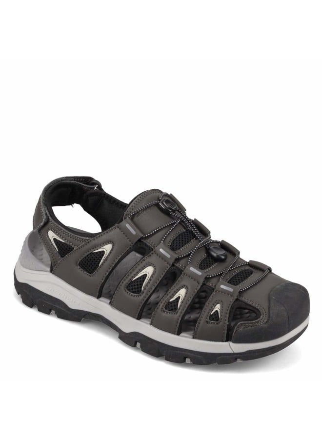 SKECHERS Men's Tresmen Garo Sandals Fisherman, Gray, 39.5 EU - Image 1