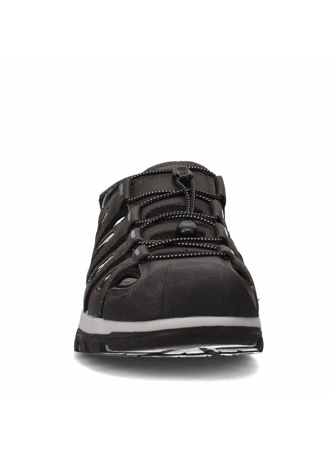 SKECHERS Men's Tresmen Garo Sandals Fisherman, Gray, 39.5 EU - Image 3