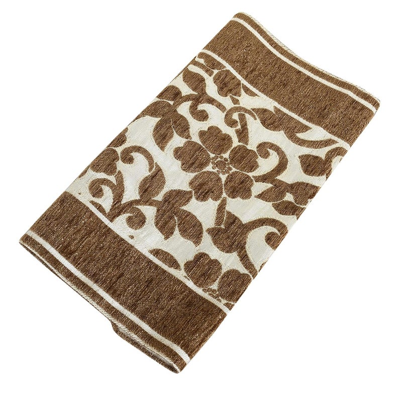 Kuber Industries Kuber Industries Velvet Striped Rustic Table Runners with Tassels for Family Dinner, Farmhouse, Wedding Party Holiday Decorations, Coffee (Brown), Standard, 14 x 42 inch - Image 4