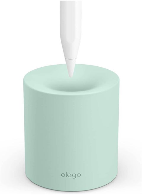 Silicone Stand Compatible with Apple Pencil (1st and 2nd Generation), Apple Pencil (USB-C) and Any Tablet Stylus Pen with or Without Case or Sleeve, Durable Holder - Mint
