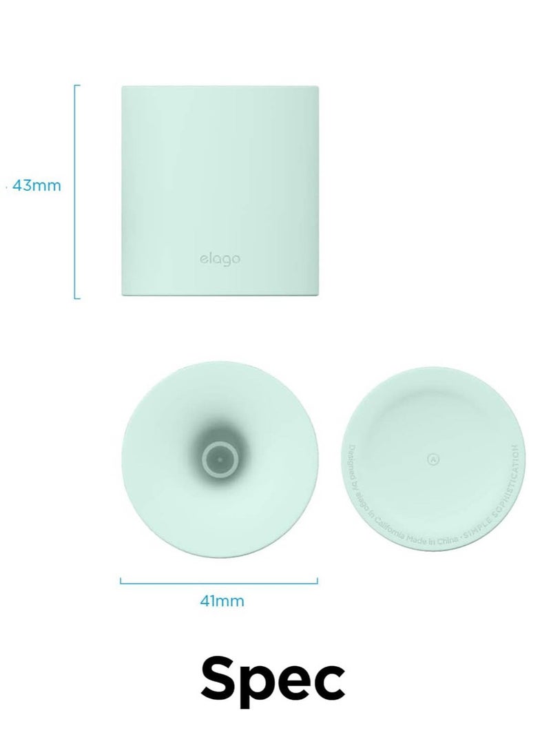 Silicone Stand Compatible with Apple Pencil (1st and 2nd Generation), Apple Pencil (USB-C) and Any Tablet Stylus Pen with or Without Case or Sleeve, Durable Holder - Mint