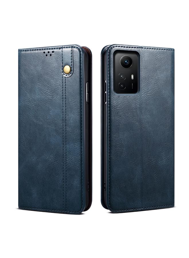 إيروريكس جراب لهاتف Xiaomi Redmi Note 12S مصنوع من الجلد بنمط شمع الزيت وحصان مجنون - Image 1