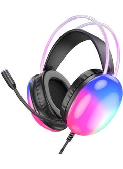 Coofbe Dynamic Illuminated USB7.1 Wired Professional Headset Gaming Headset with Microphone On-Ear Headphone  - Image 1