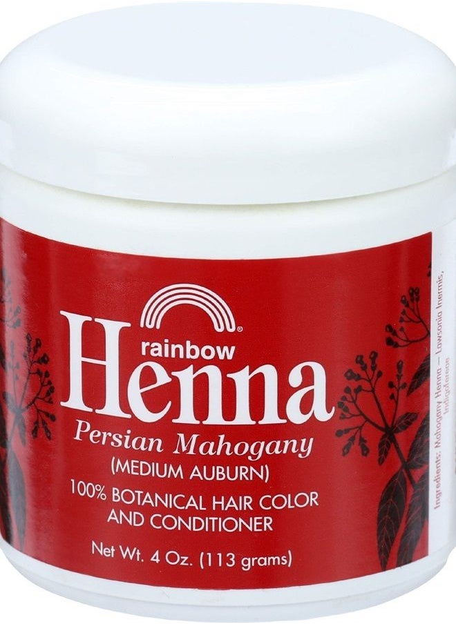 Rainbow Research Henna Hair Color and Conditioner Persian Mahogany Medium Auburn, 4 Ounce 