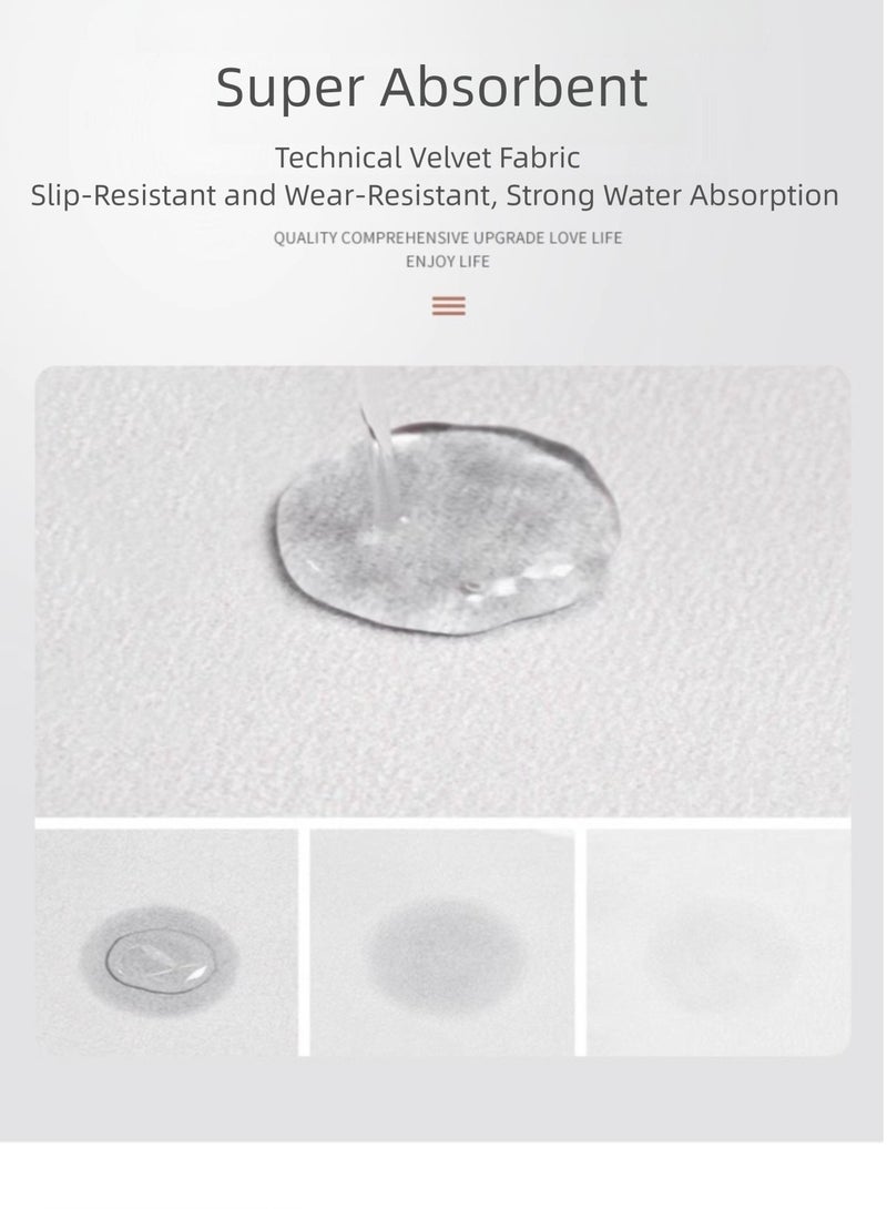 2 PCS Kitchen Mat Set, Water Absorbent and Quick Drying Kitchen Rugs, Non-slip Kitchen Carpets (40 * 60+40 * 120 cm) - Image 3