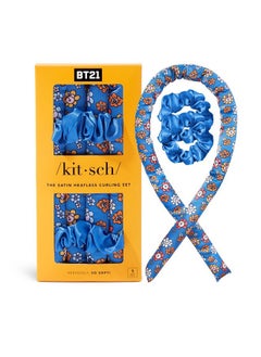 Kitsch BT21 x Kitsch Satin Heatless Overnight Curling Set - Soft Hair Curlers and Rollers for No-Heat Curls  - Image 1