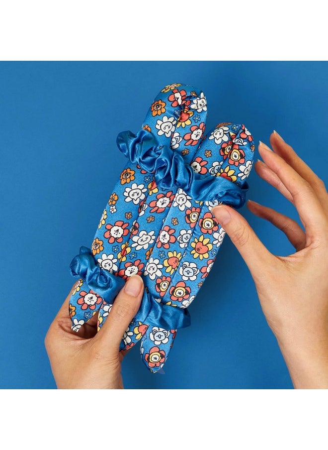 Kitsch - BT21 x Kitsch Satin Heatless Overnight Curling Set - Soft Hair Curlers and Rollers for No-Heat Curls - Image 1