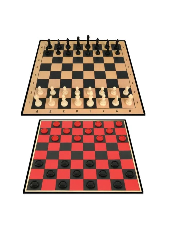 Ambassador Classic Games 2 in 1 Chess & Checkers - Assorted - Image 2