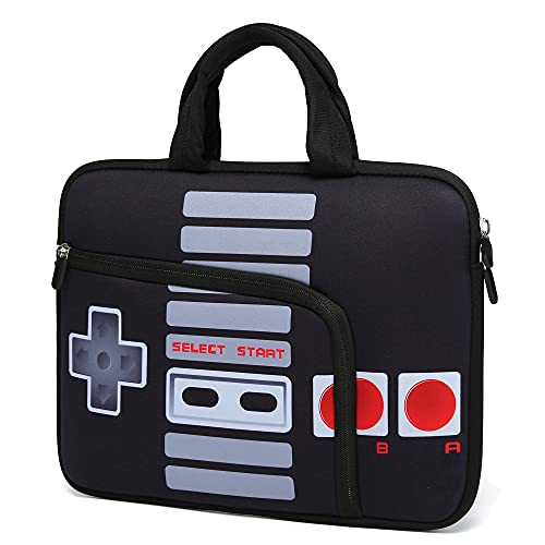 HAPLIVES 11.6" 12.2 inches Laptop Sleeve Chromebook Case Ultrabook Case Notebook Sleeve PC Messenger Bag Tablet Case Neoprene Handle Sleeve for Adult Men Women, Two Pockets (Games) - Image 1