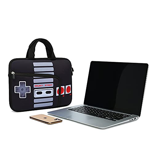 HAPLIVES 11.6" 12.2 inches Laptop Sleeve Chromebook Case Ultrabook Case Notebook Sleeve PC Messenger Bag Tablet Case Neoprene Handle Sleeve for Adult Men Women, Two Pockets (Games) - Image 5