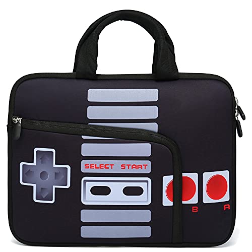 HAPLIVES 11.6" 12.2 inches Laptop Sleeve Chromebook Case Ultrabook Case Notebook Sleeve PC Messenger Bag Tablet Case Neoprene Handle Sleeve for Adult Men Women, Two Pockets (Games) - Image 4