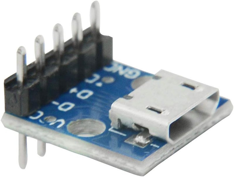 WMYCONGCONG 20 قطعة محول طاقة Micro USB 5Pin لوحة 254mm 5V وحدة تفريغ مع رأس دبوس ذكر - Image 3