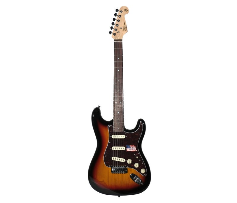 SX جيتار SX SST/ASH/R/3TS الكهربائي من خشب السواب الأمريكي - صن برست - Image 2