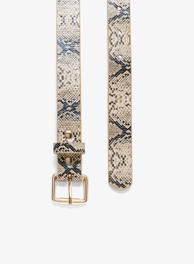 ELLA Golden Buckle Slim Belt - Image 2