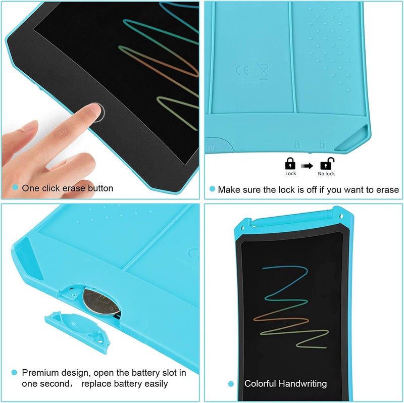 LEYAOYAO 4 Pack LCD Writing Tablet for Kids, Colorful Toddler Drawing Tablet Doodle Board, Erasable Reusable Electronic Drawing Pad, LEYAOYAO Educational and Learning Toy for 3-6 Years Old Boy and Girl - Image 3