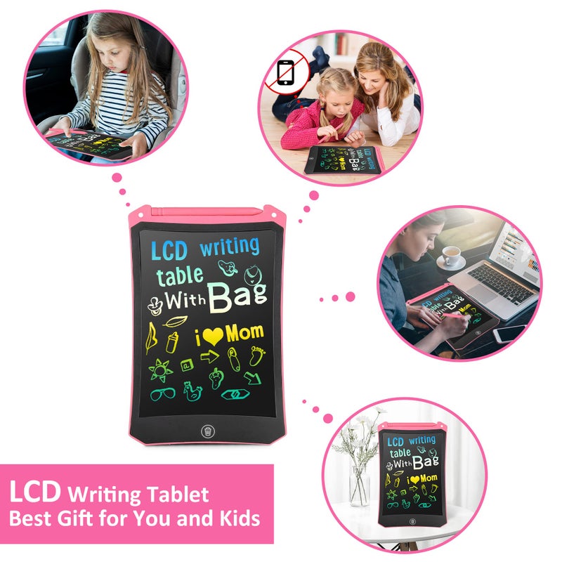 LEYAOYAO 4 Pack LCD Writing Tablet for Kids, Colorful Toddler Drawing Tablet Doodle Board, Erasable Reusable Electronic Drawing Pad, LEYAOYAO Educational and Learning Toy for 3-6 Years Old Boy and Girl - Image 4