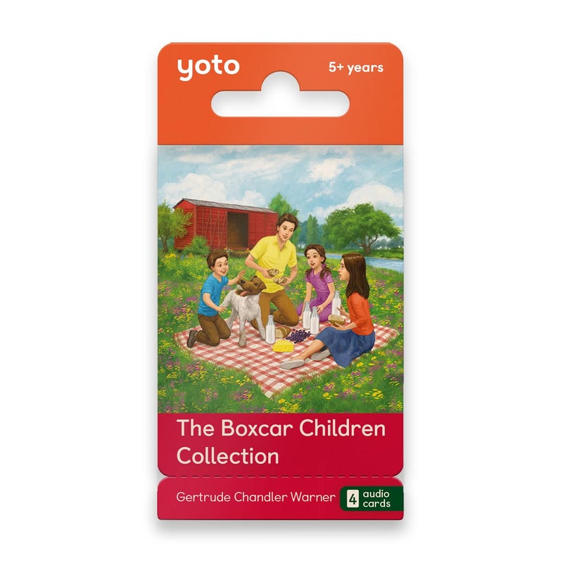 Yoto The Boxcar Children Collection â€“ 4 Kids Audio Cards for Use with Player & Mini All-in-1 Audio Device, Screen-Free Listening with Fun Stories for Playtime Bedtime & Travel, Ages 7+ - Image 1