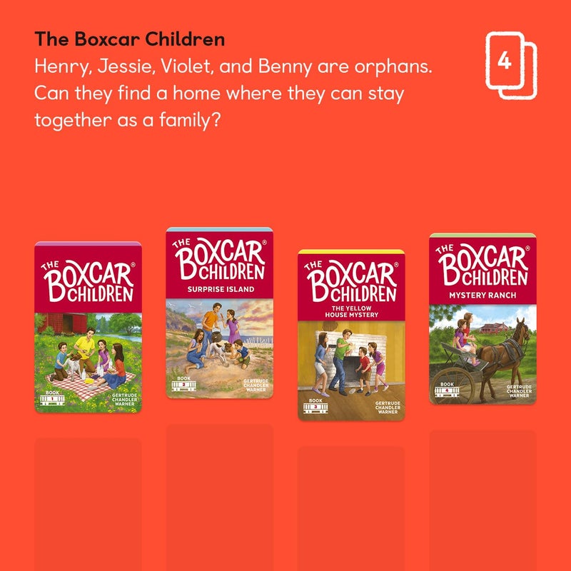 Yoto The Boxcar Children Collection â€“ 4 Kids Audio Cards for Use with Player & Mini All-in-1 Audio Device, Screen-Free Listening with Fun Stories for Playtime Bedtime & Travel, Ages 7+ - Image 2