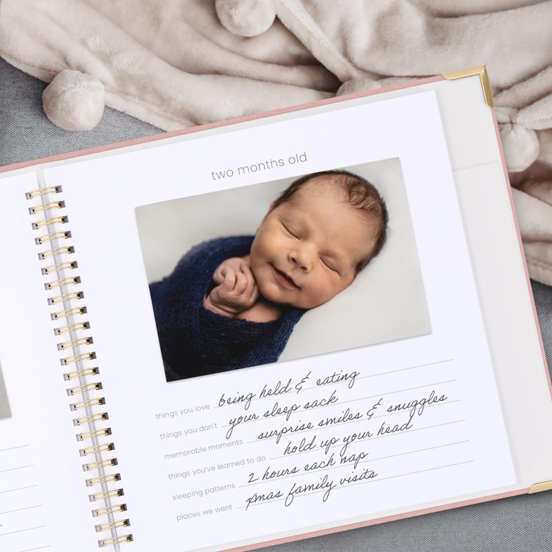 ZICOTO Keepsake Baby Memory Book for Boys and Girls â€“ Timeless First 5 Year Baby Book With Photoslots â€“ Cute Journal Scrapbook or Photo Album - Record a Milestone for Every Event from Birth to Age 5 - Image 2