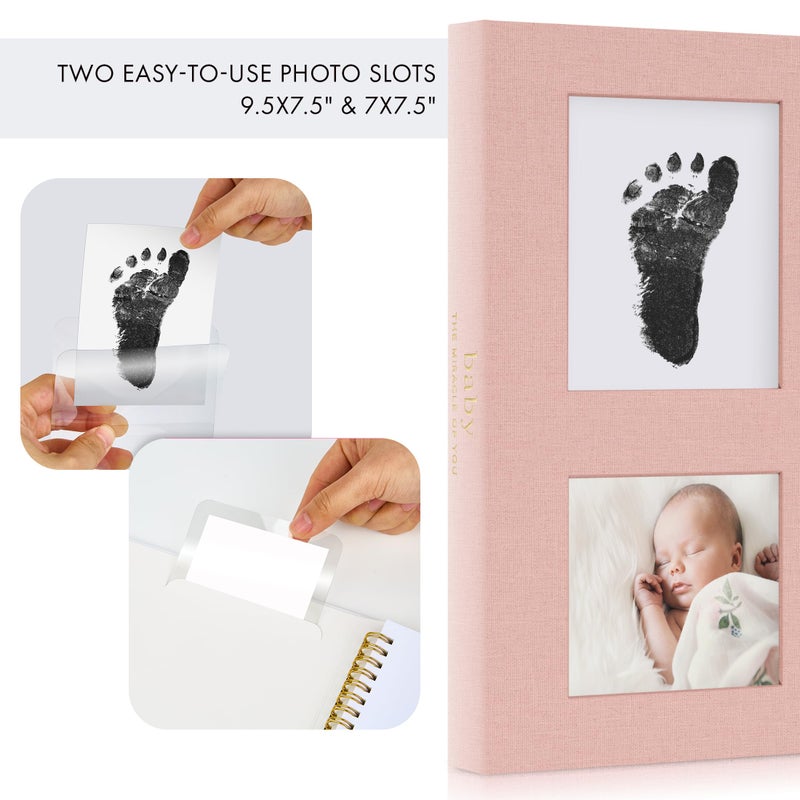 ZICOTO Keepsake Baby Memory Book for Boys and Girls â€“ Timeless First 5 Year Baby Book With Photoslots â€“ Cute Journal Scrapbook or Photo Album - Record a Milestone for Every Event from Birth to Age 5 - Image 4