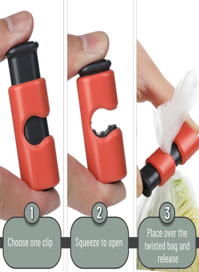Mr. Pen- Squeeze and Lock Bread Bag Clips, 8 Pack, Harvest Field Colors, Squeeze and Lock Bread Clips Reusable - Image 4