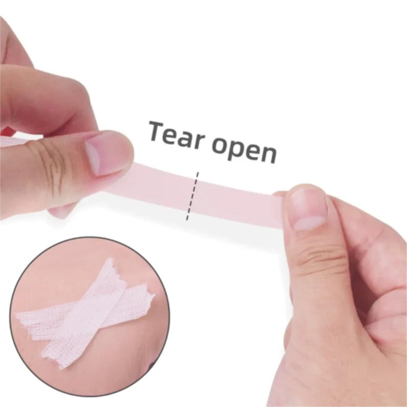 Lash Tape for Eyelash Extensions 50pcs Micropore Eyelash Tape Lash Extension Supplies Makeup Tools Lashes Accessories Makeup Tools Lash Lifting Tape(White) - Image 4