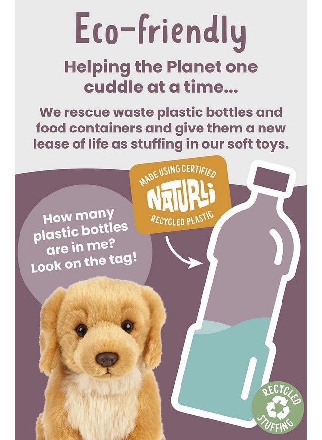 Keycraft Living Nature Golden Retriever Stuffed Animal | Fluffy Dog Animal | Soft Toy for Kids | 8 inches - Image 5