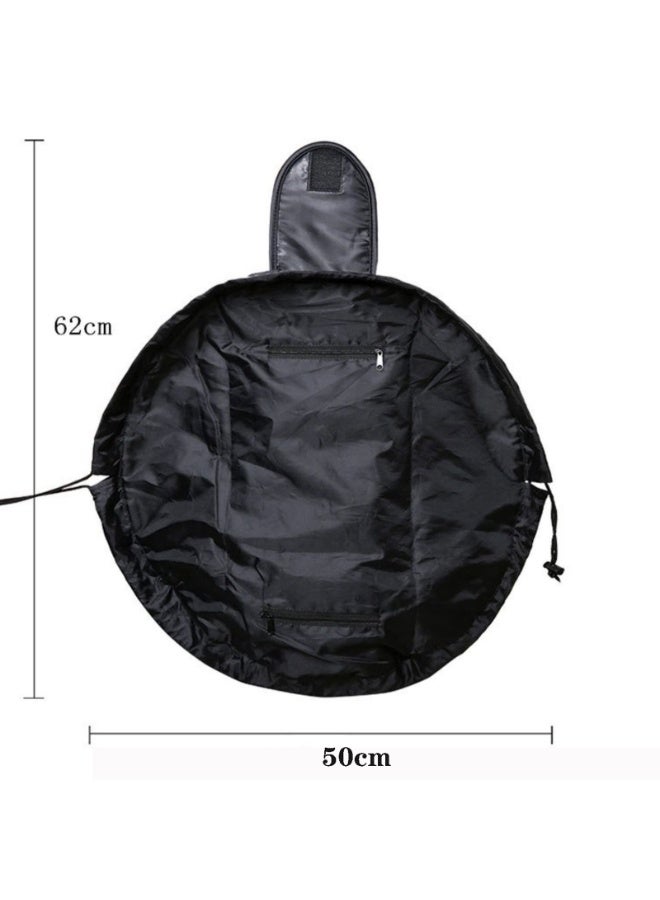 Drawstring Makeup Organizer Cosmetic Bag for Women with chain Portable Waterproof Make Up Bags Brush Toiletries Accessories - Image 3